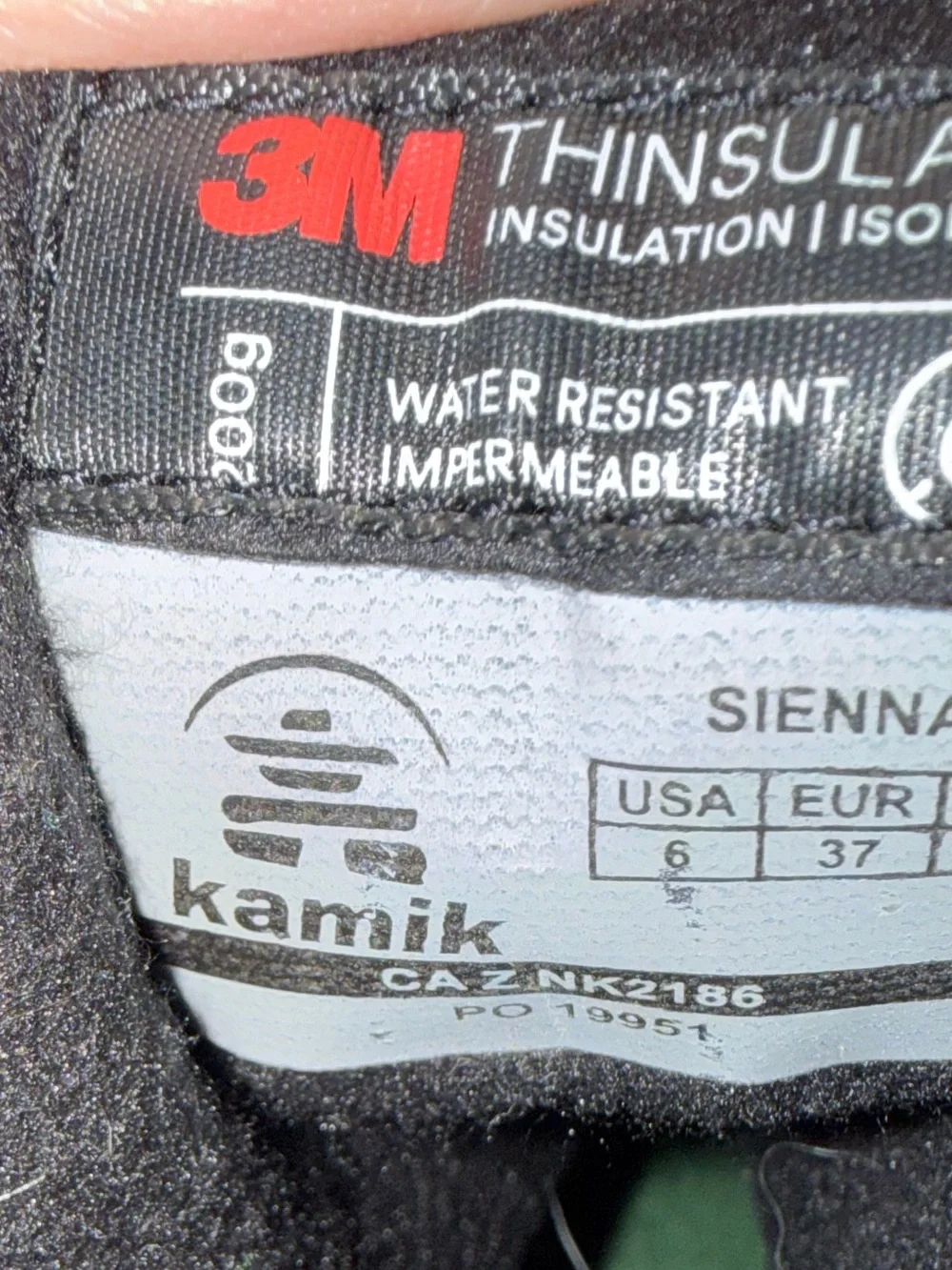 Kamik Black and Brown Lace-Up Cold-Weather Boots